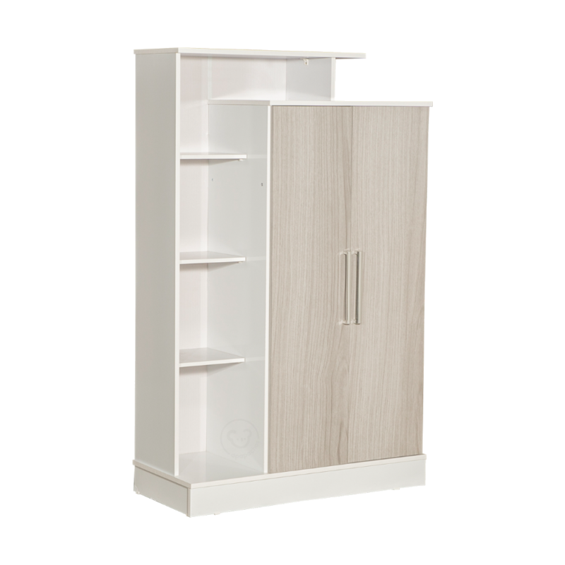 Mueble Multifunción Máximo Fortaleza 2 puertas color Gris Blanco