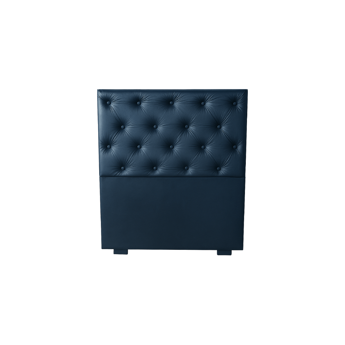 Respaldo 1 Plaza capitone ecocuero azul