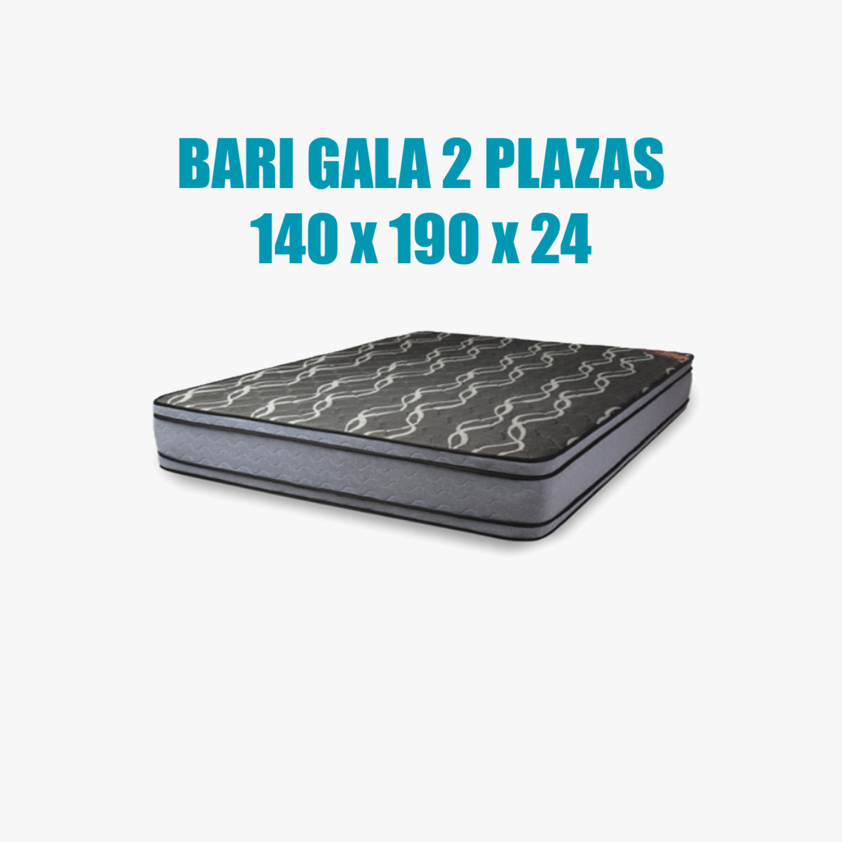 Colchón Bari Gala 2 Plazas 140 x 190 x 24