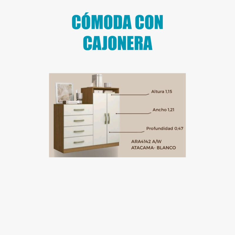 Cómoda con Cajonera por Mayor