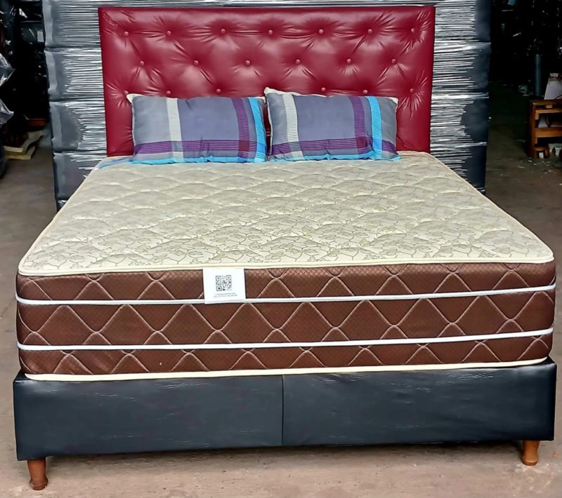 Conjunto Sommier con Colchon Maxiking Zafiro 30cm y respaldar