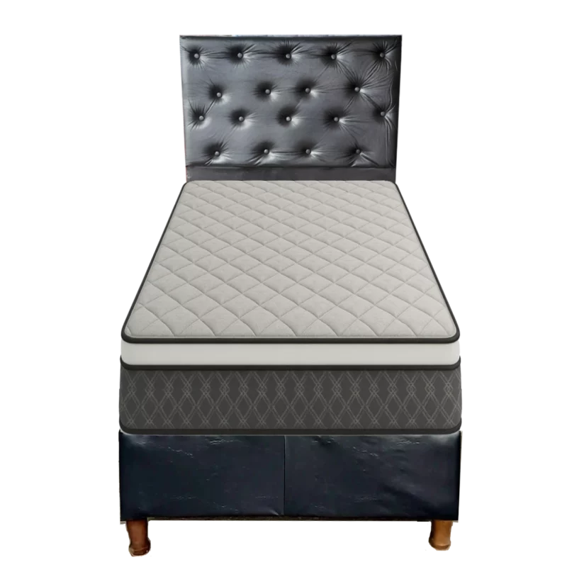 SOMMIER 1 PLAZA Y MEDIA MAXIKING PICASSO NEGRO