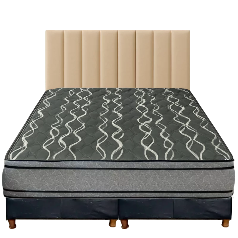 SOMMIER QUEEN BARI CANELONES NATURAL