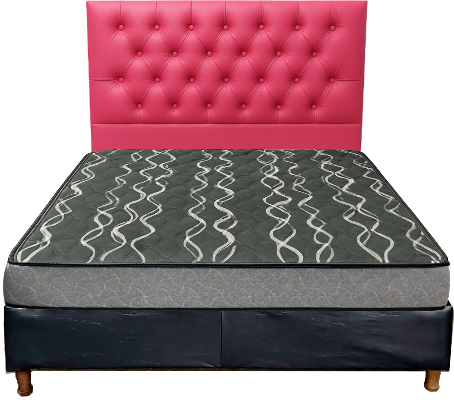 Sommier 2 Plazas + Colchón Bari 20cm + Respaldar