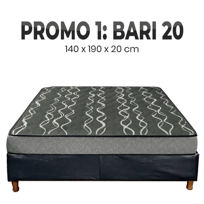 PROMO 1 SOMMIER 2 PLAZAS BARI 20