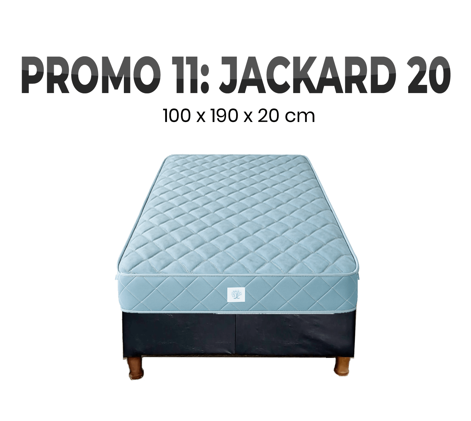 PROMO 11 SOMMIER 100 X 190 JACKARD 20cm