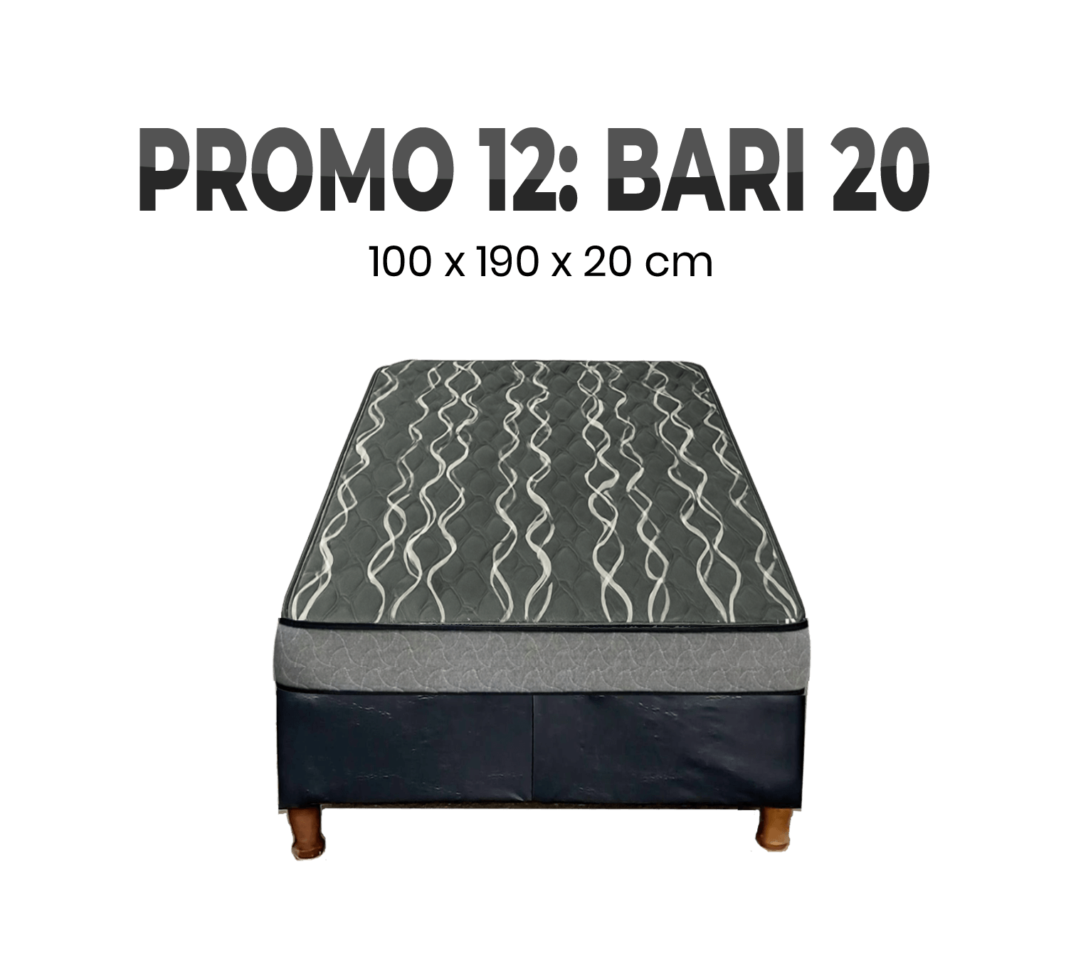 PROMO 12 SOMMIER 100 X 190 BARI 20