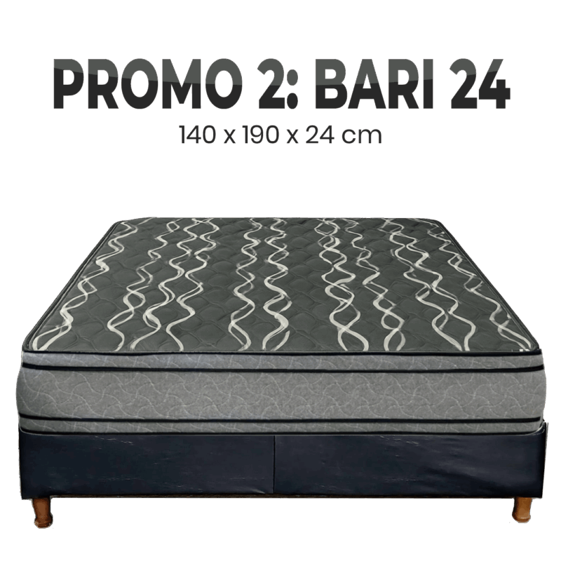 PROMO 2 SOMMIER 140 X 190 BARI 24