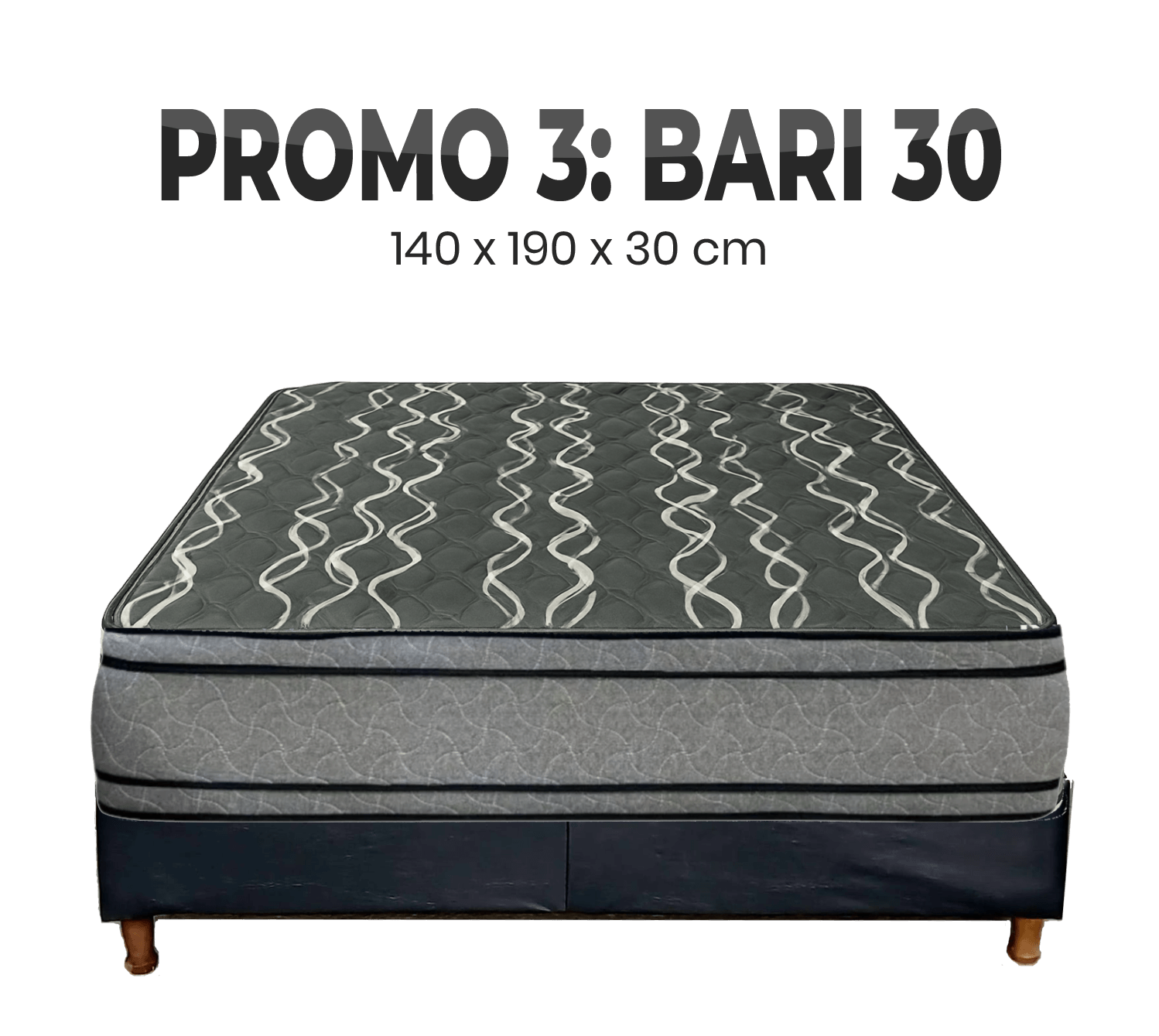 PROMO 3 SOMMIER 140 X 190 BARI 30