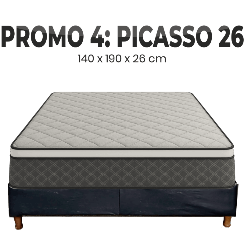 PROMO 4 SOMMIER 140 X 190 PICASSO 26