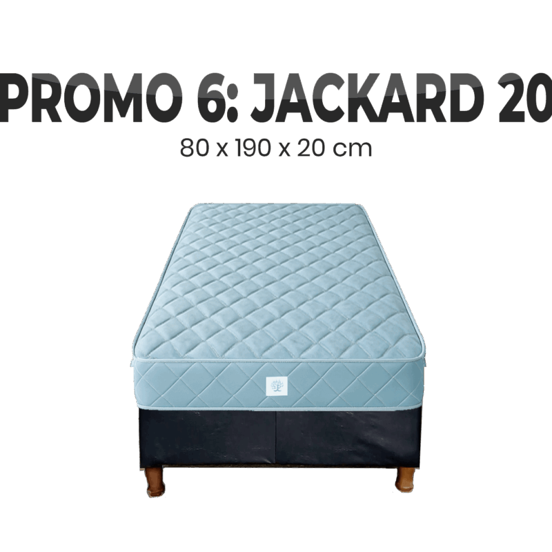 PROMO 6 SOMMIER 80 X 190 JACKARD 20cm espuma
