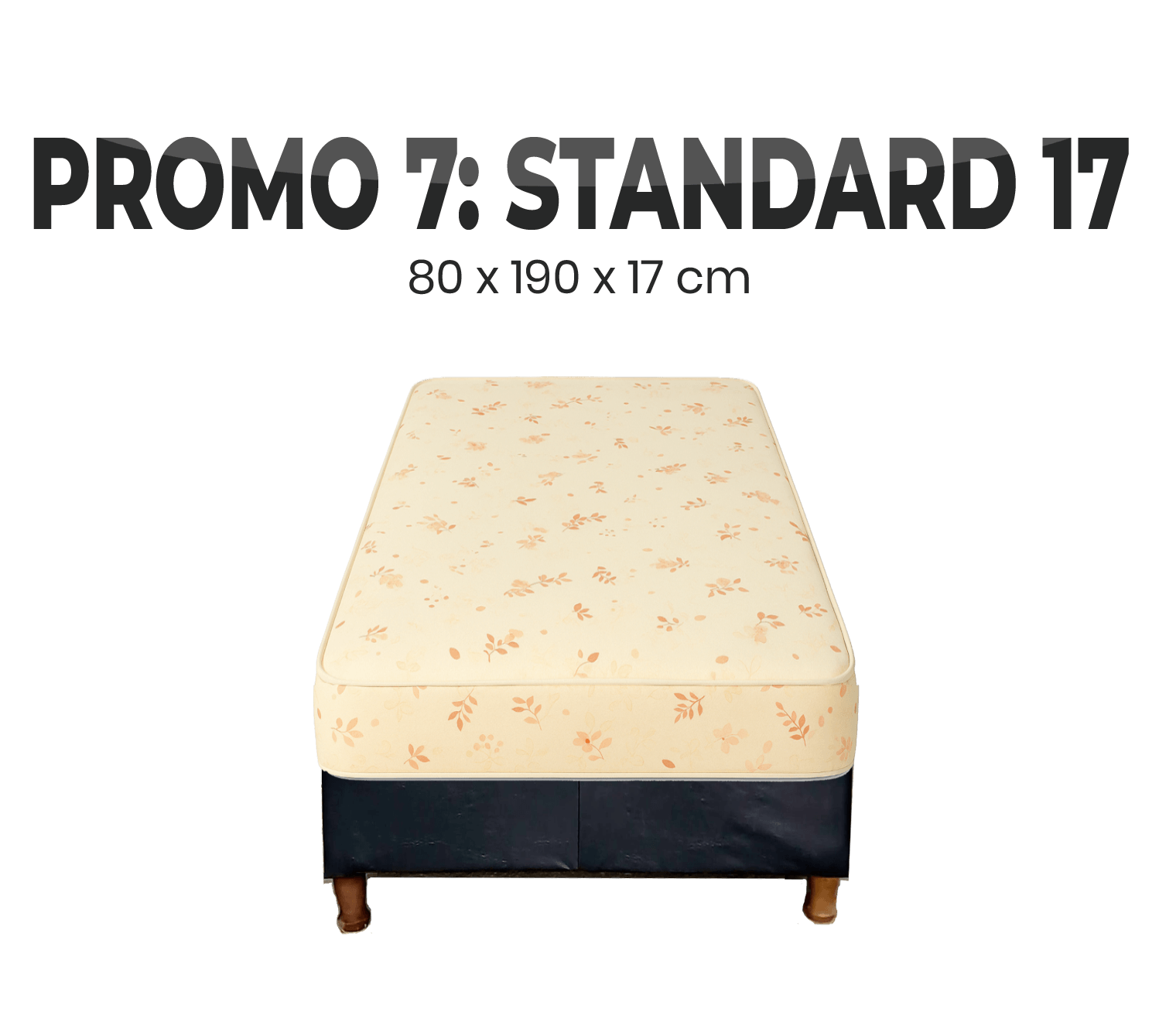 PROMO 7 SOMMIER 80 X 190 STANDARD 17cm espuma