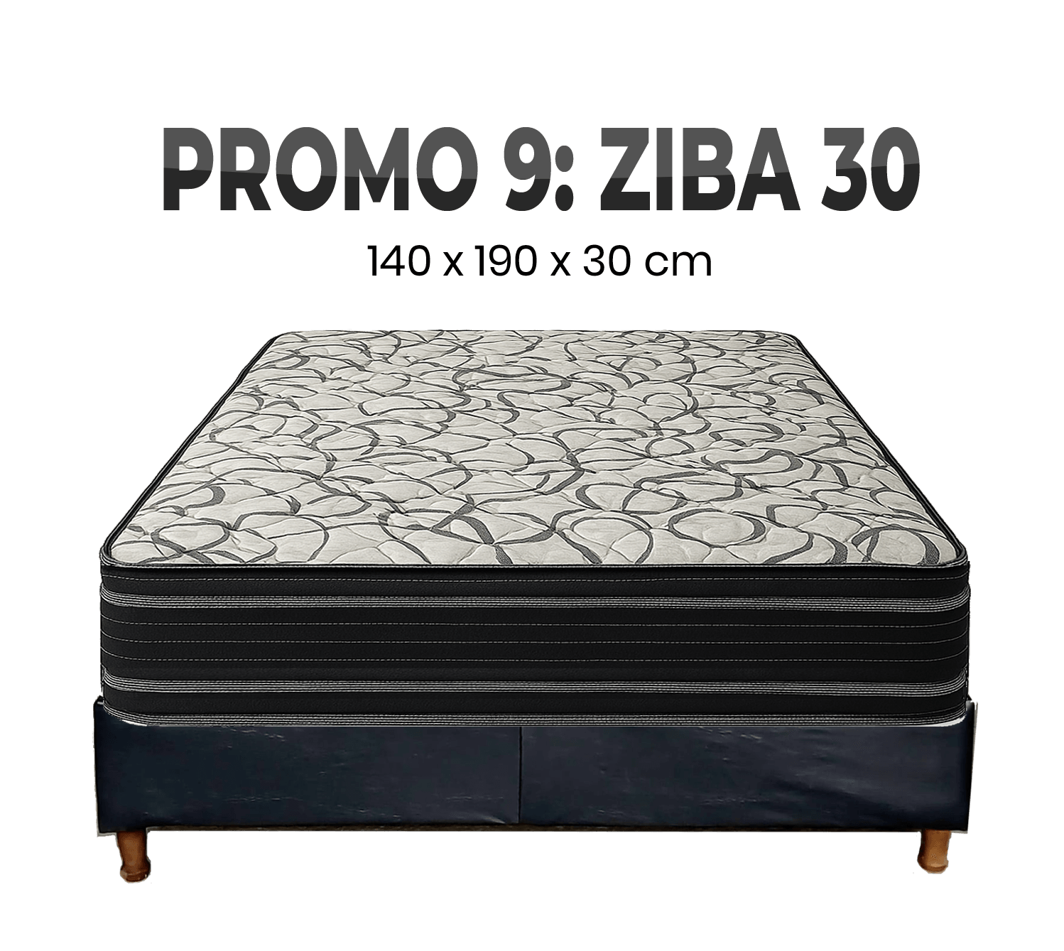 PROMO 9 SOMMIER 140 X 190 ZIBA 30