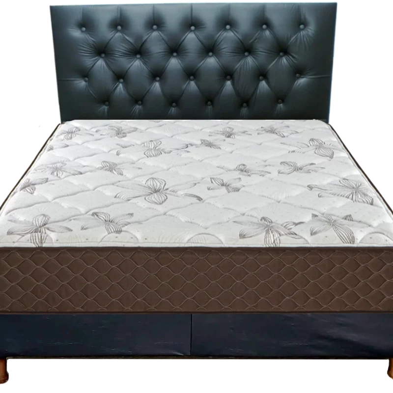 SOMMIER 2 PLAZAS MAXIKING ESMERALDA NEGRO