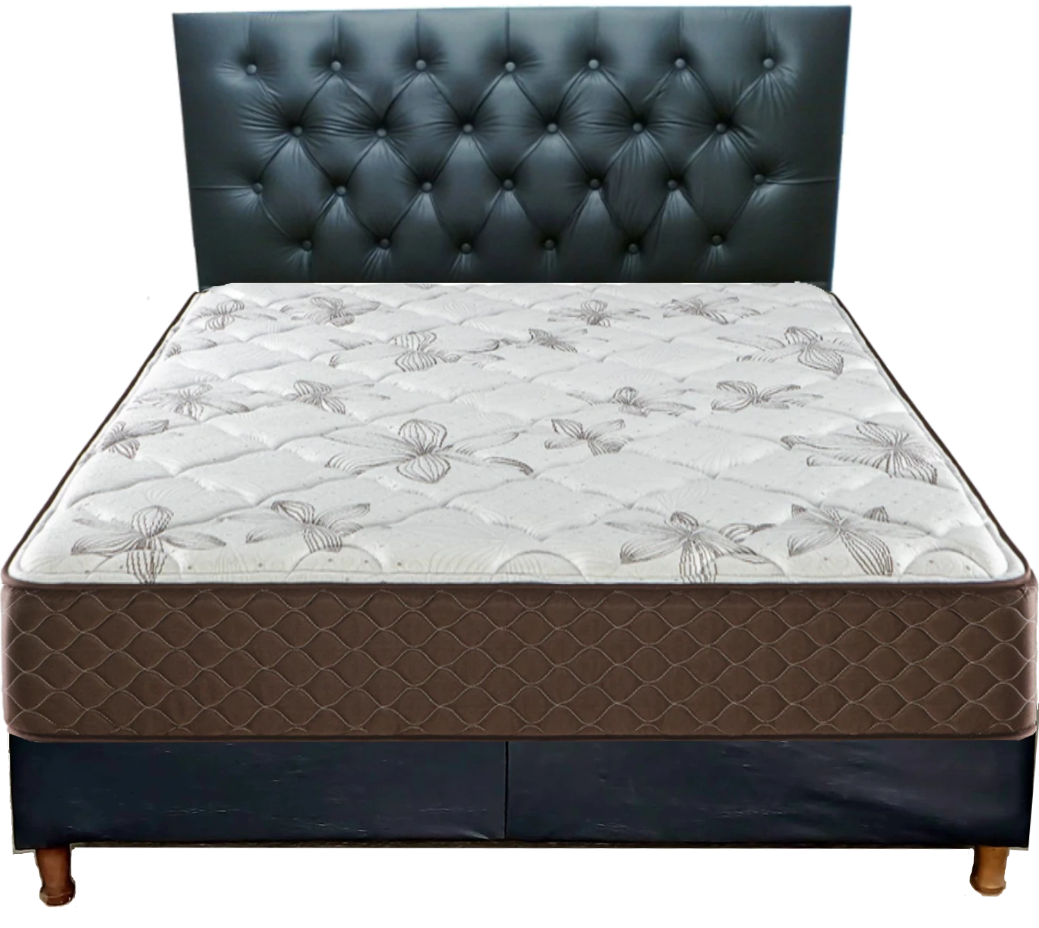 SOMMIER 2 PLAZAS MAXIKING ESMERALDA NEGRO