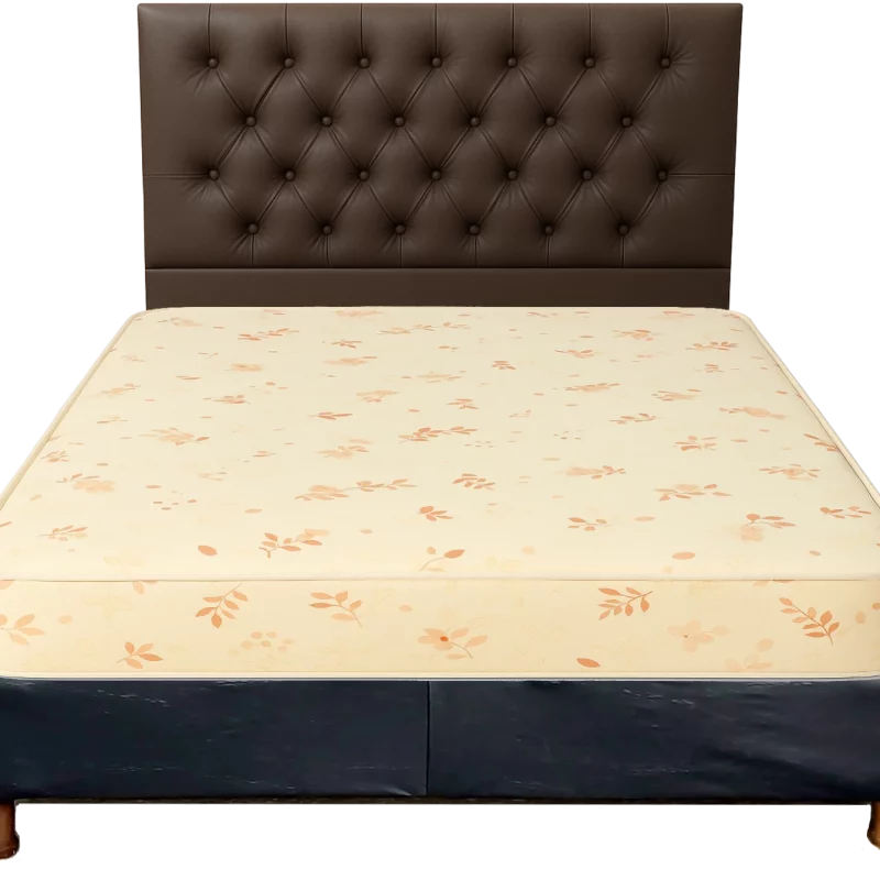 SOMMIER 2 PLAZAS 140 X 190 STANDARD RESPALDO MARRON