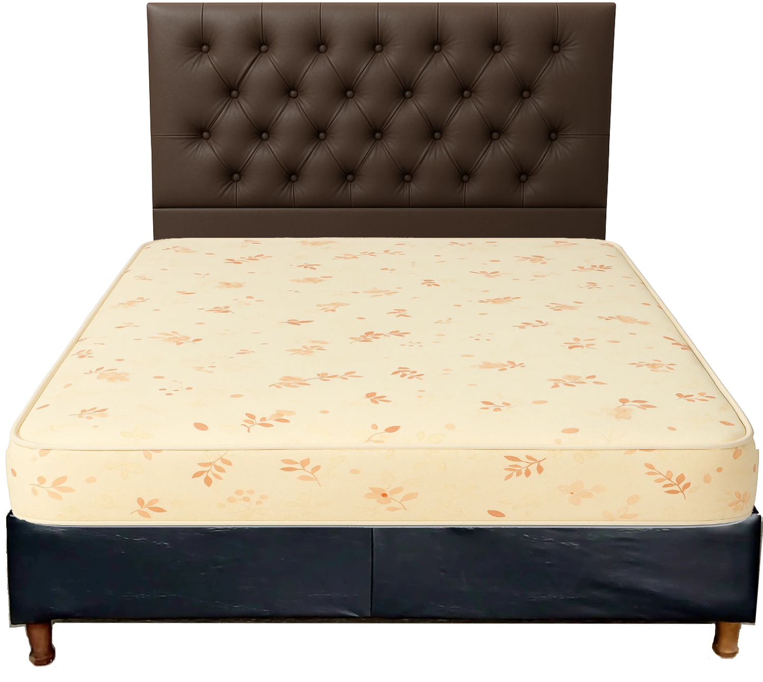 SOMMIER 2 PLAZAS 140 X 190 STANDARD RESPALDO MARRON