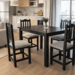 Juego de Comedor 4 Sillas para Depto de Estudiantes