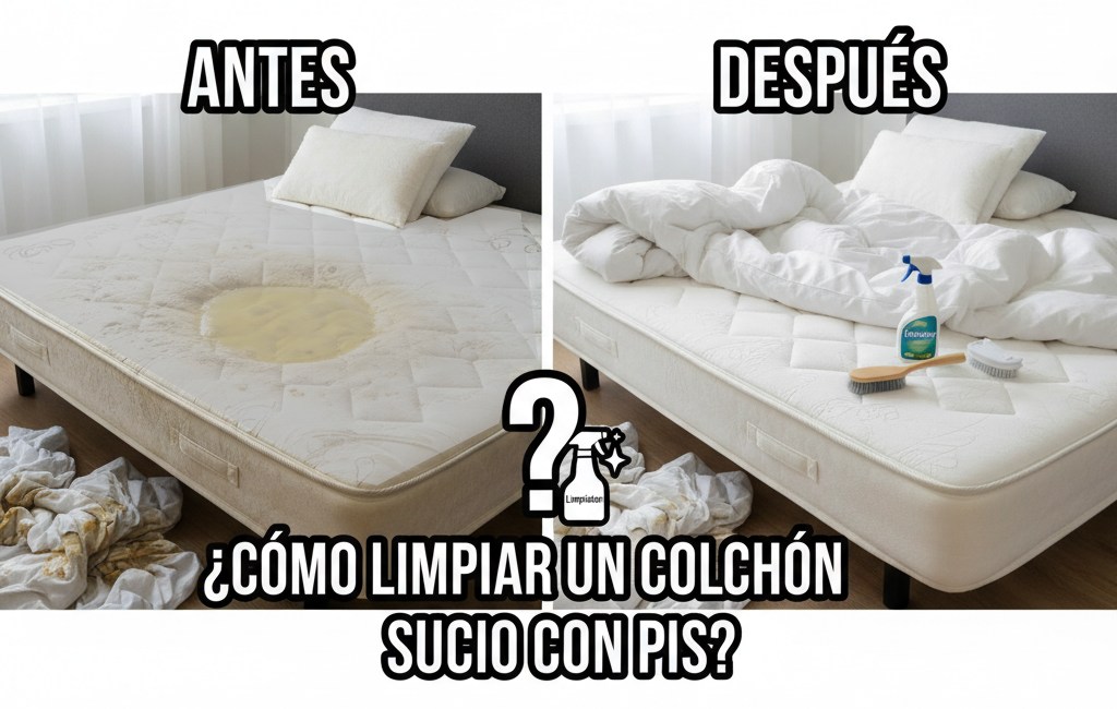 Limpiar colchón con pis