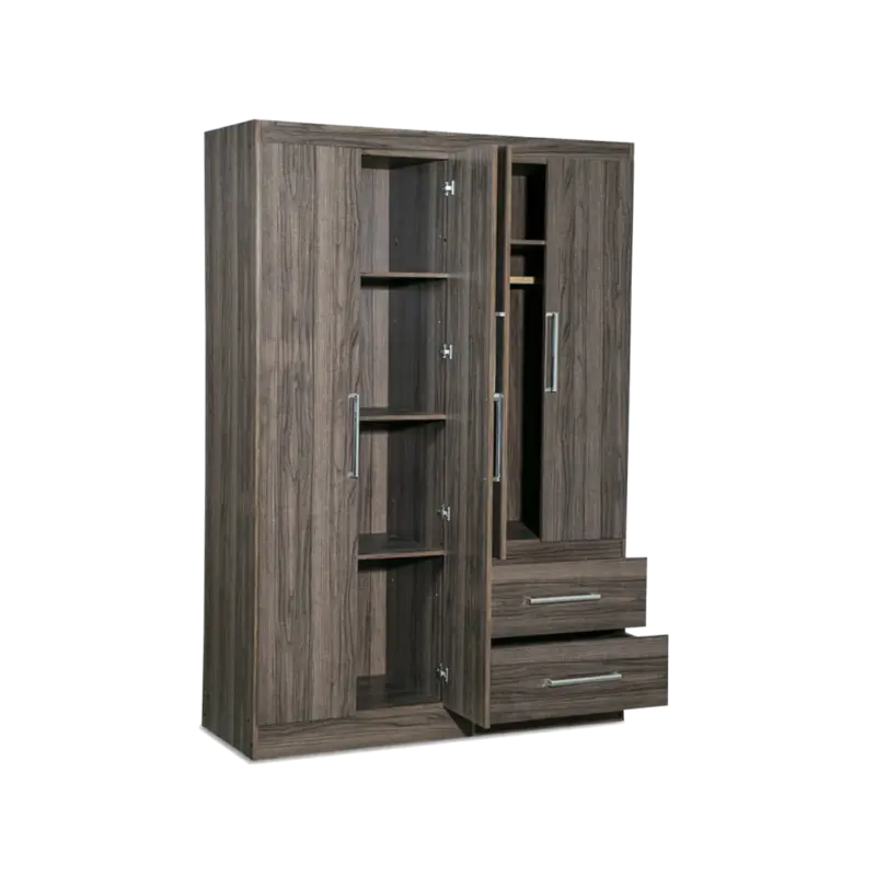 Ropero 4 Puertas 2 Cajones 150cm Dakota