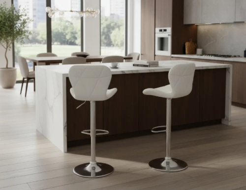 Banqueta Para Barra Desayunador Espacial Taburete Alta X2